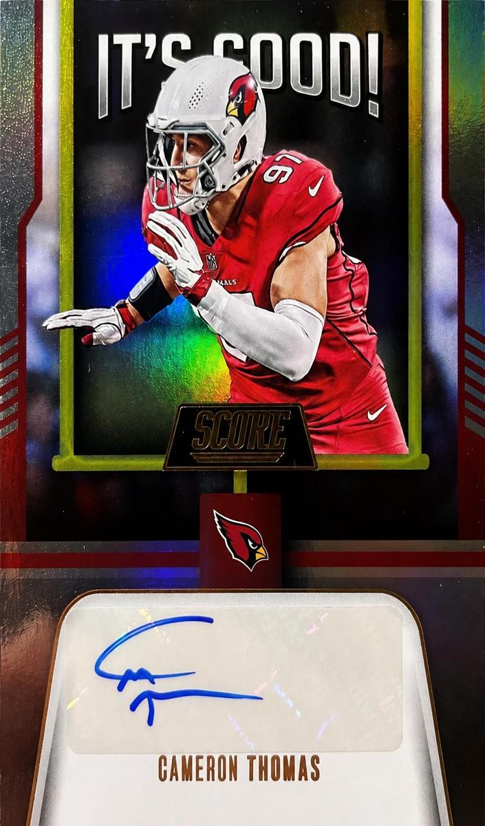 2023 Panini Score Football Cameron Thomas #IG-CT
