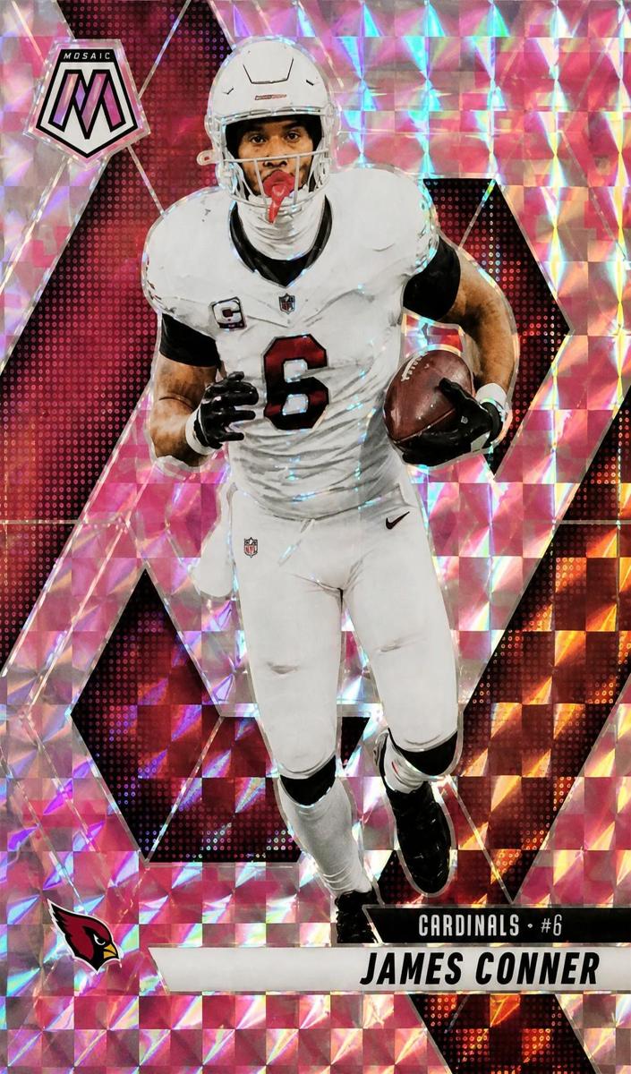 2025 Panini Mosaic Football Camo Pink James Conner #227