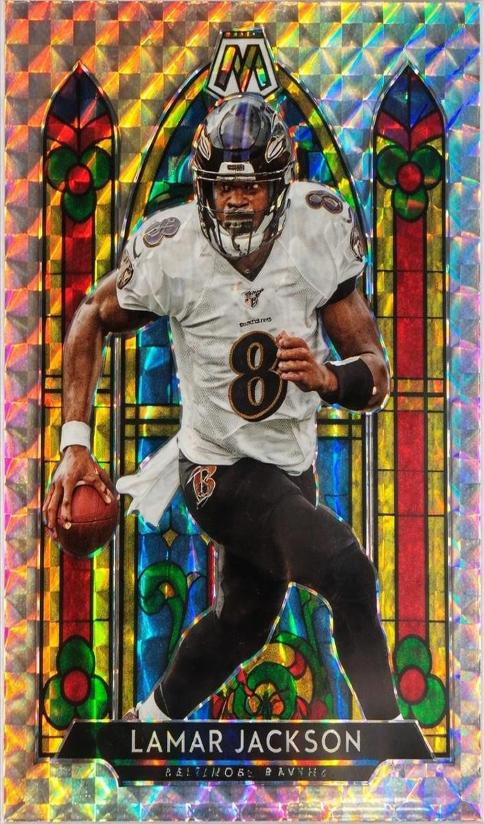 2020 Panini Mosaic Football Lamar Jackson #SG3 PSA 9