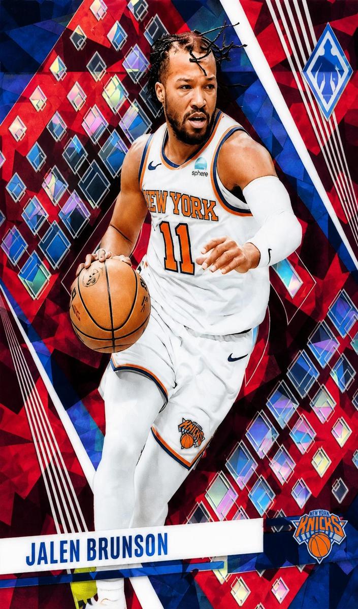2023 Panini Phoenix Basketball Red Ice Jalen Brunson #242