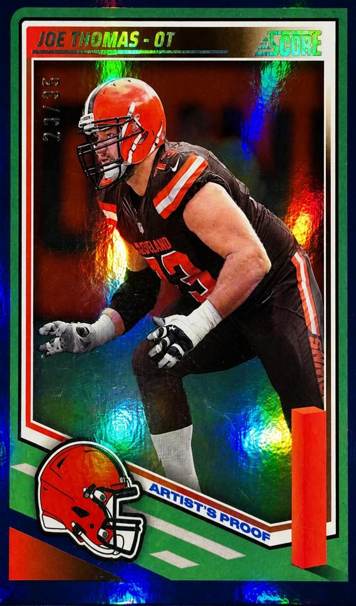 2025 Panini Score Football Artist's Proof Joe Thomas #59