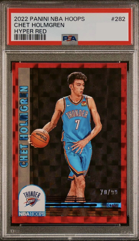 2022 Panini Hoops Basketball Hyper Red Chet Holmgren #282