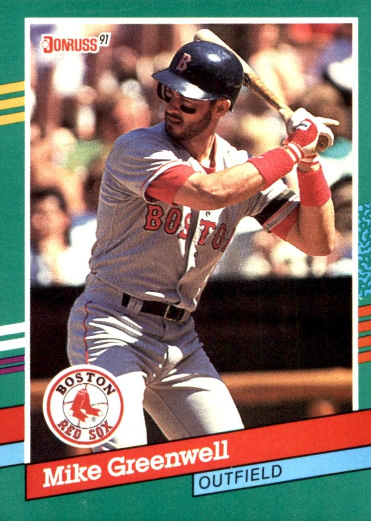 1991 Donruss Baseball Mike Greenwell #553