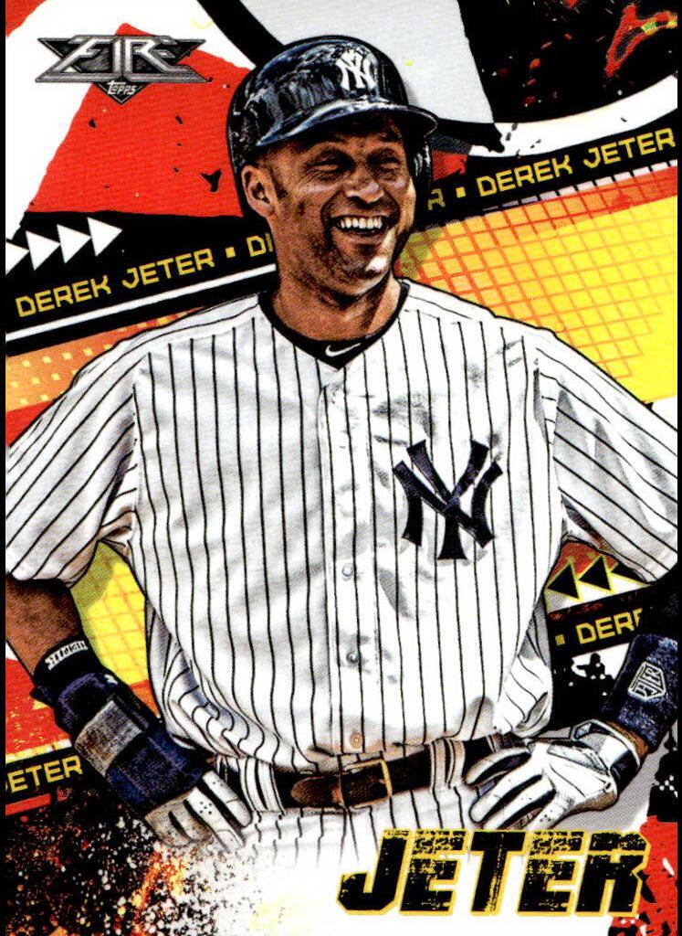 2022 Topps Fire Baseball Derek Jeter #114
