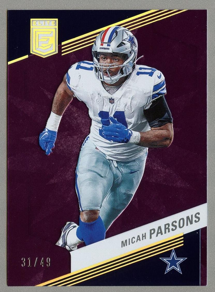 2023 Donruss Elite Football Purple Micah Parsons #74