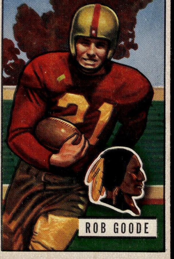 1951 Bowman Football Bob Goode #36