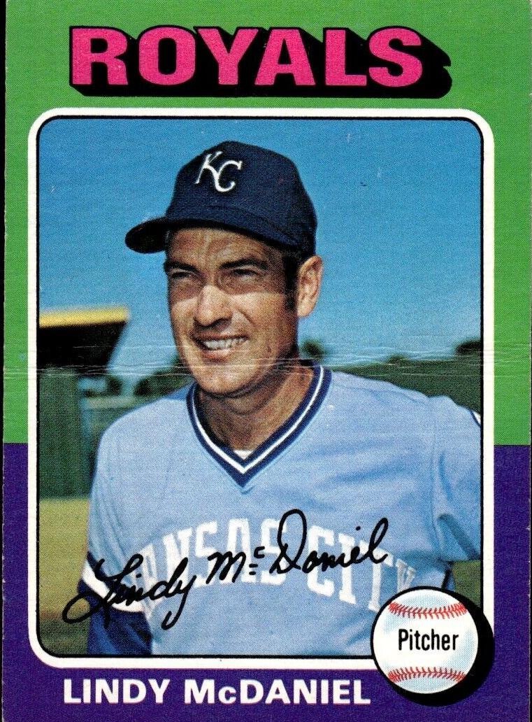 1975 O-Pee-Chee Baseball Lindy McDaniel #652