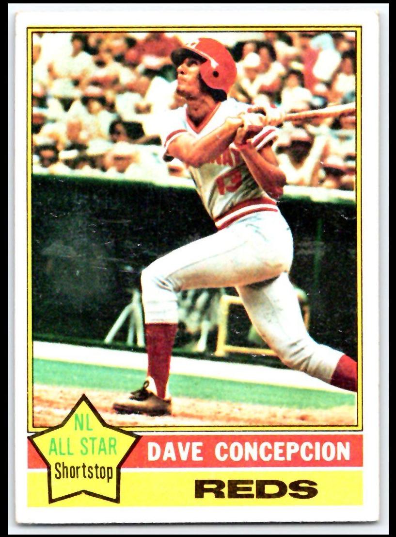1976 Topps Baseball Dave Concepcion #48 PSA 9