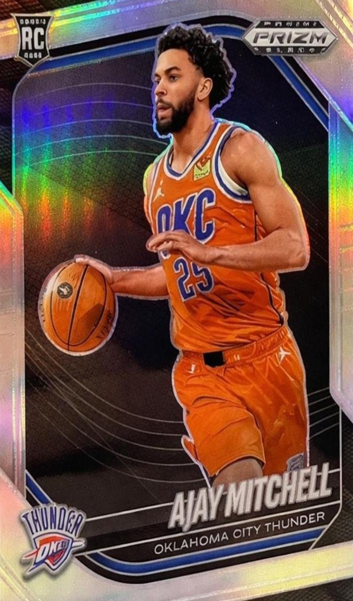 2024 Panini Prizm Black Basketball Silver Ajay Mitchell #133 PSA 9