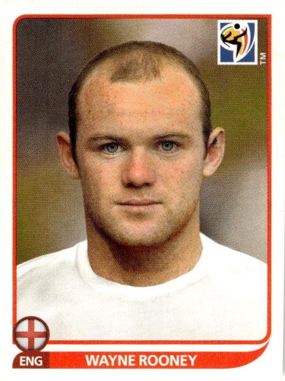 2010 Panini South Africa FIFA World Cup Sticker Soccer Wayne Rooney #198 PSA 6