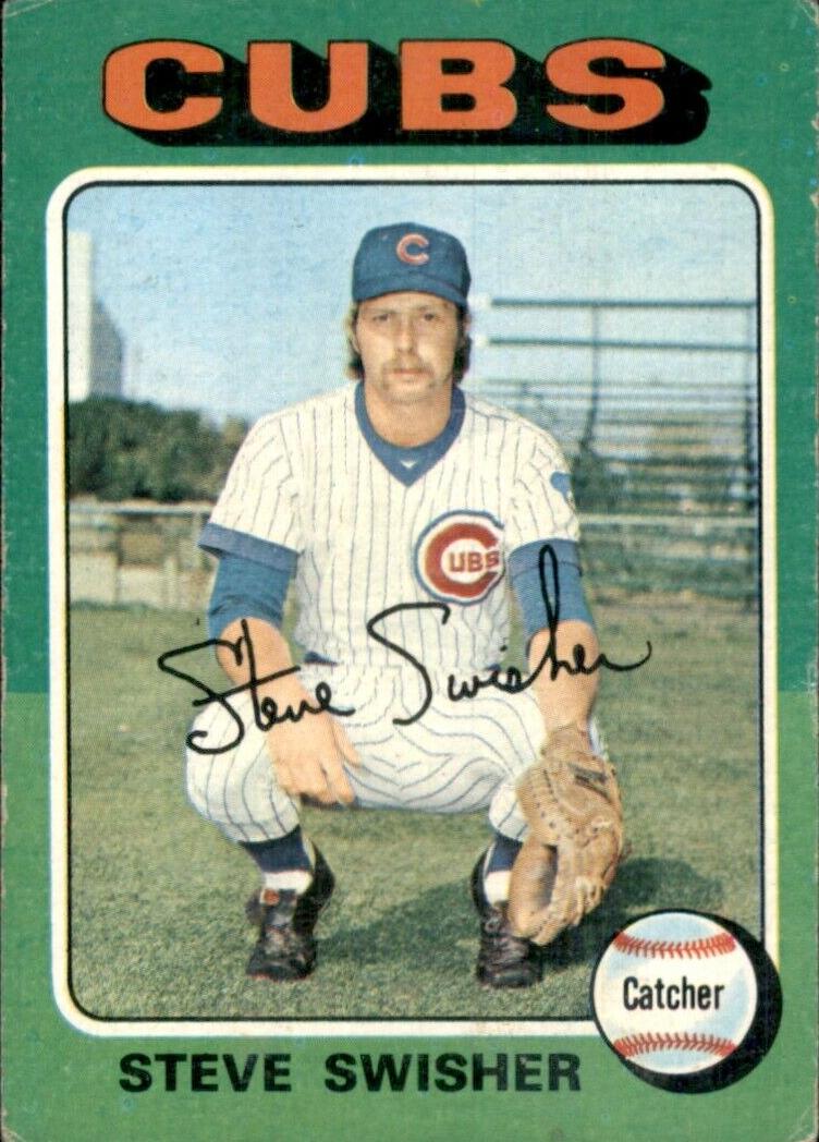 1975 Topps Baseball Steve Swisher #63 PSA 8