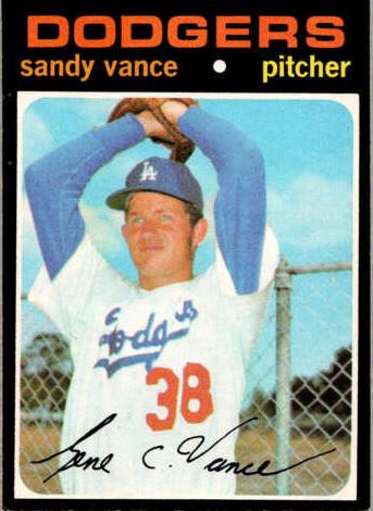 1971 O-Pee-Chee Baseball Sandy Vance #34