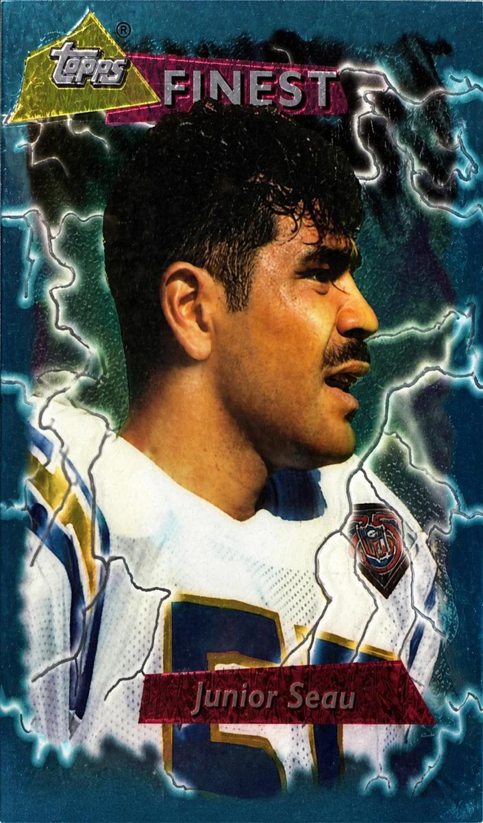 1995 Topps Finest Football Refractor Junior Seau #255 BGS 9.5
