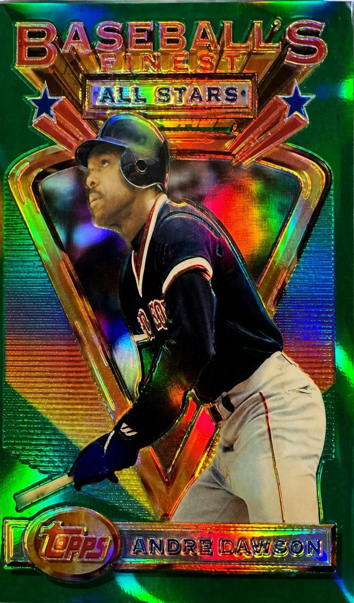 1993 Topps Finest Baseball Refractor Andre Dawson #84