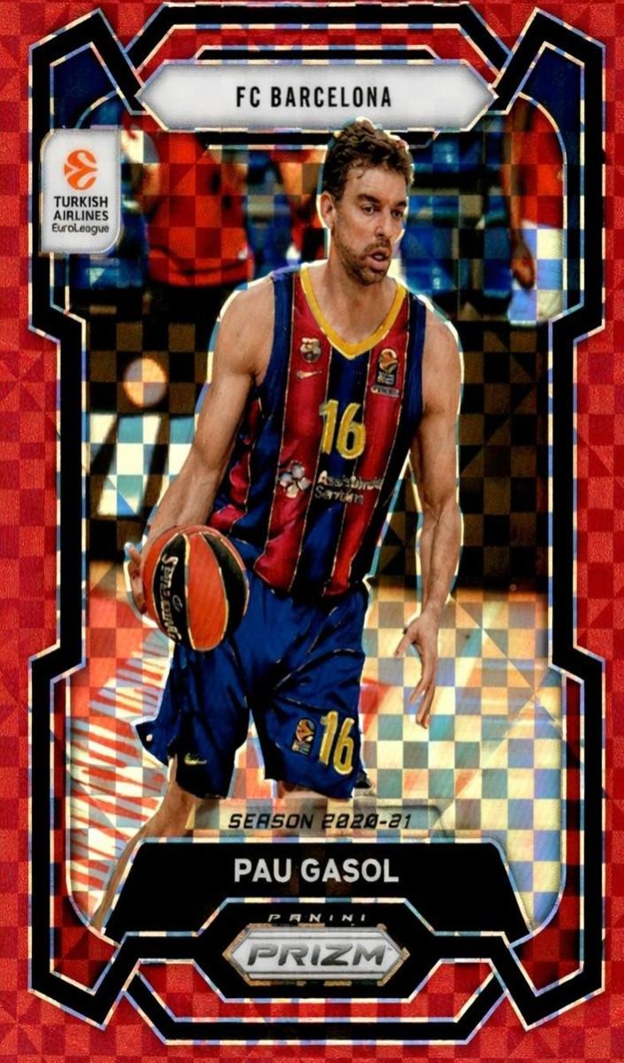 2023 Panini Prizm Turkish Airlines EuroLeague Basketball Red Power Pau Gasol #13