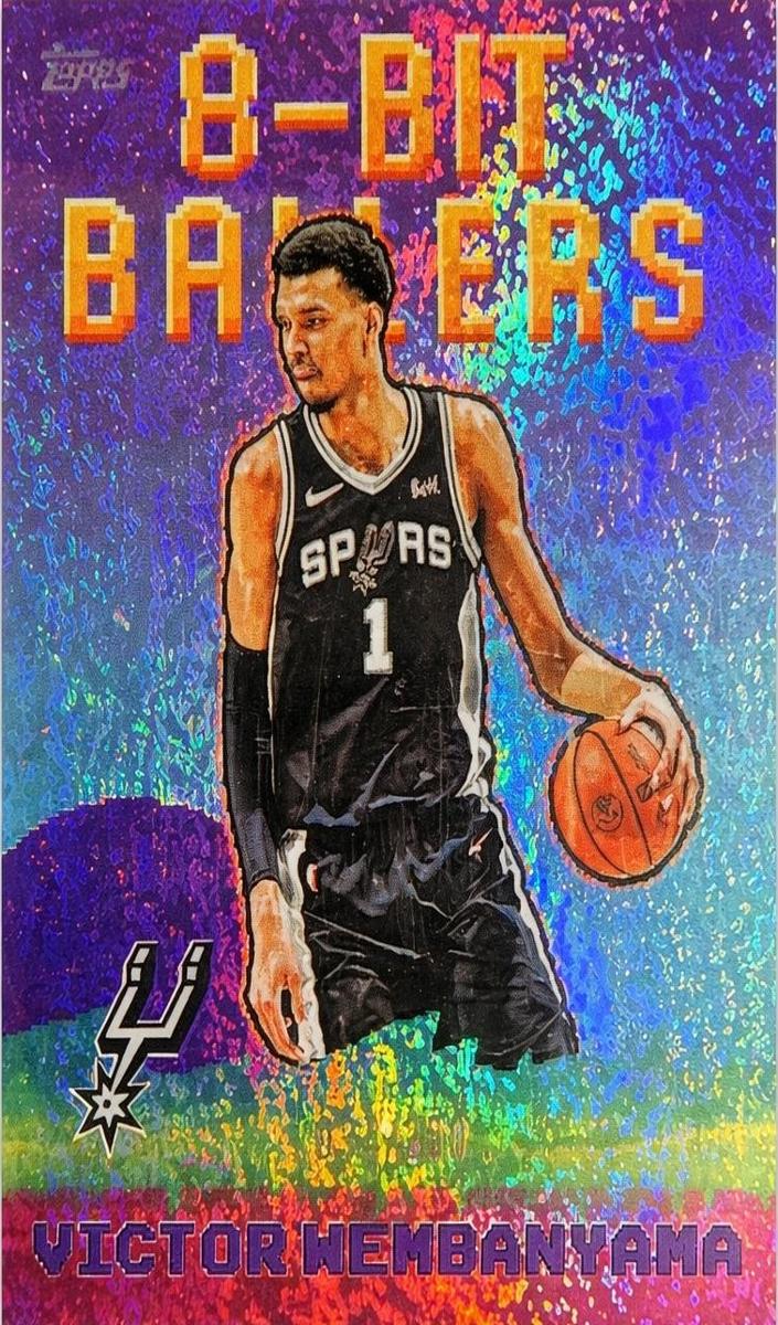 2025 Topps Basketball Purple Holo Foil Victor Wembanyama #8B-4