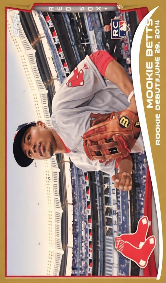 2014 Topps Update Baseball Gold Mookie Betts #US-301 PSA 9