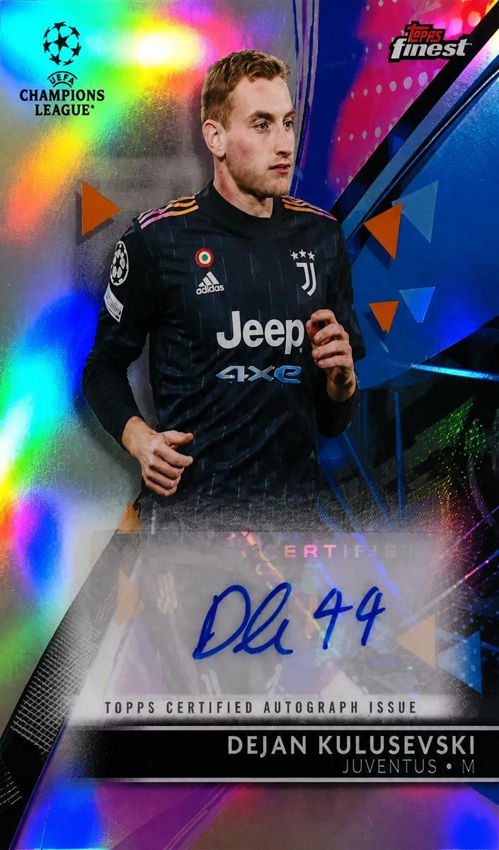 2021 Topps Finest UEFA Champions League Soccer Dejan Kulusevski #BA-DK
