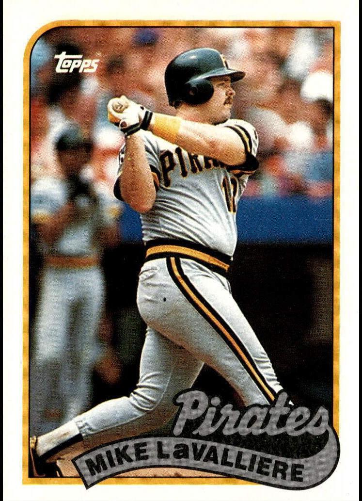 1989 Topps Baseball Mike LaValliere #218