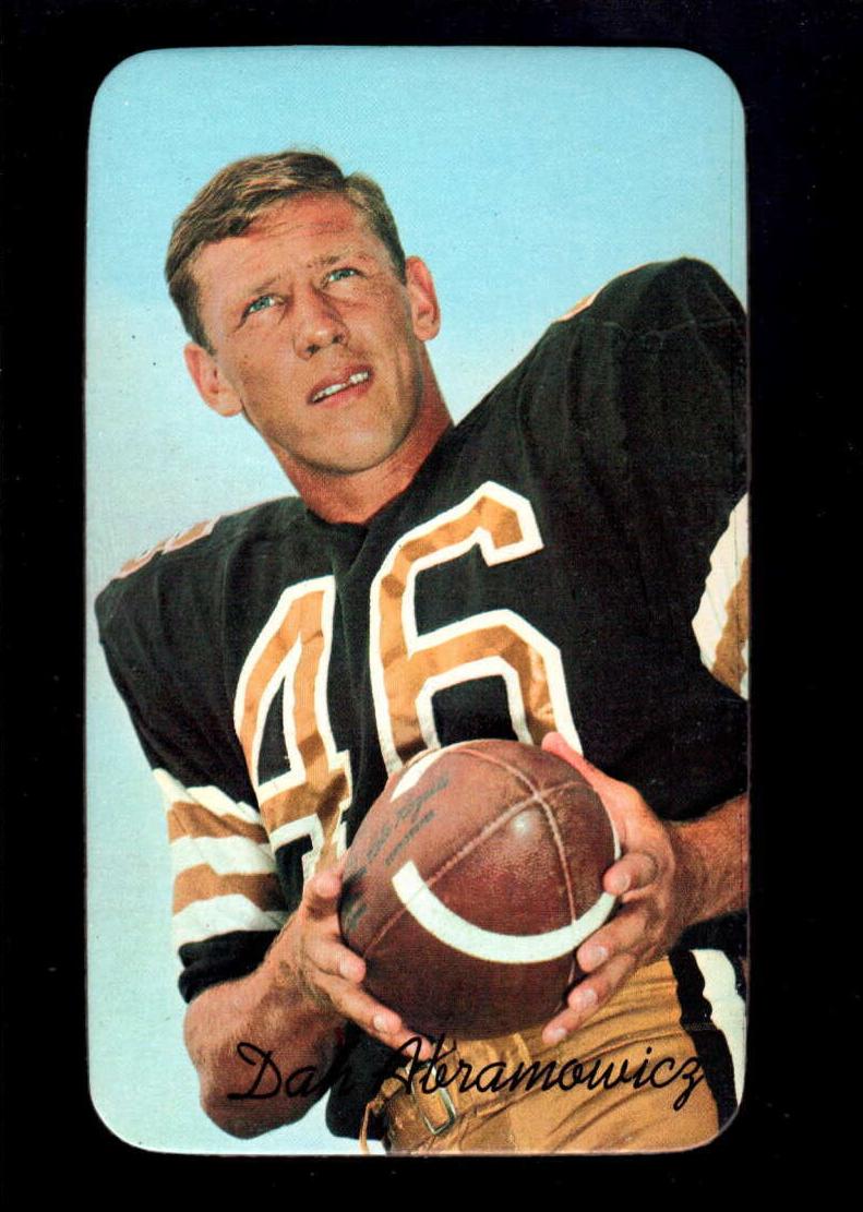 1970 Topps Super Football Dan Abramowicz #19