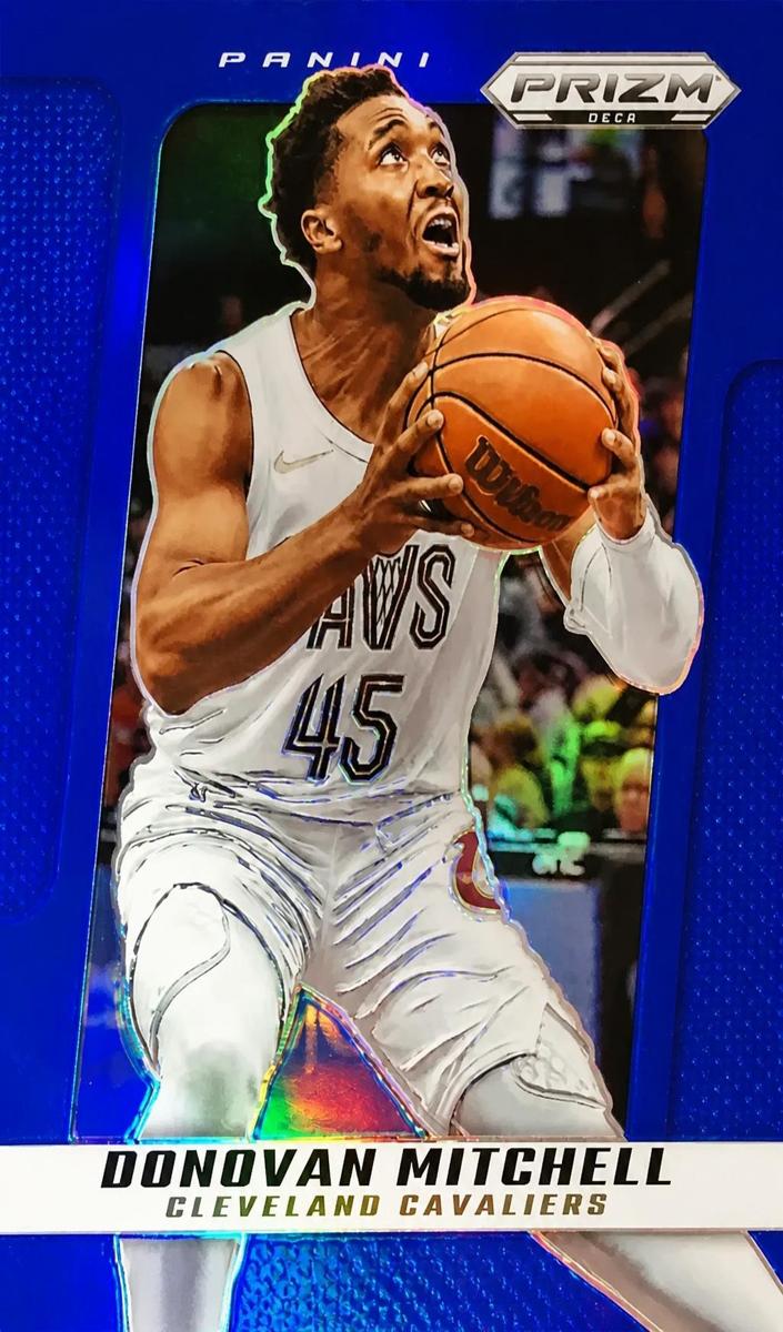 2024 Panini Prizm Deca Basketball Blue Donovan Mitchell #158