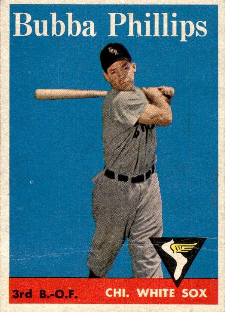 1958 Topps Baseball Bubba Phillips #212 PSA 6.5