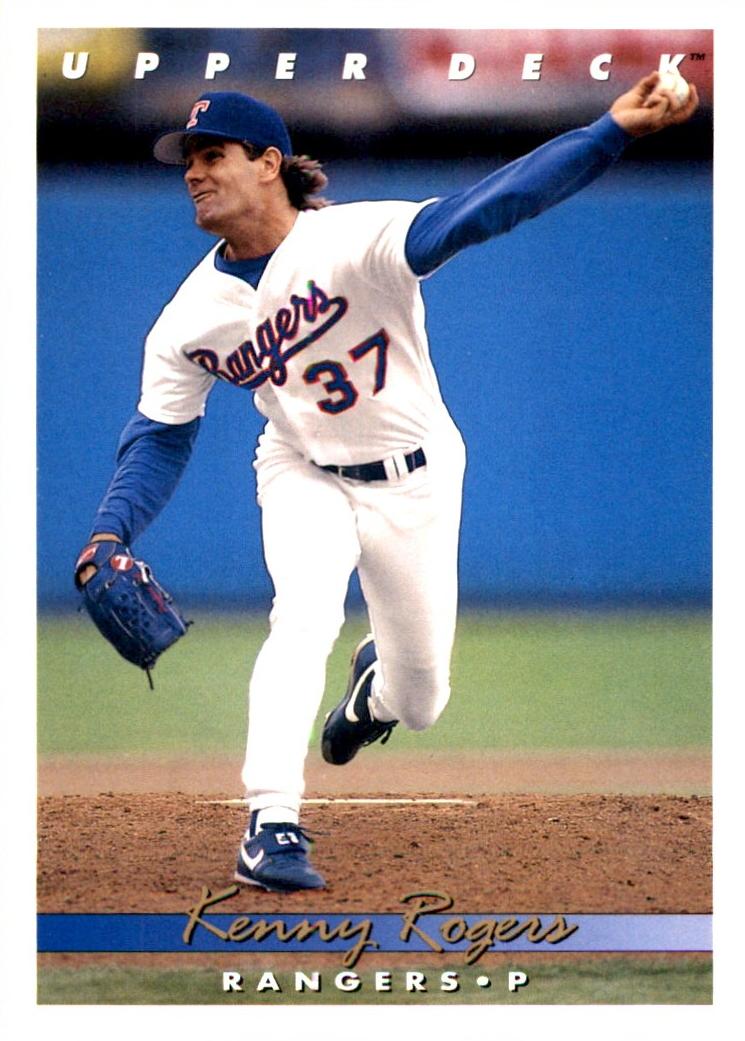 1993 Upper Deck Baseball Kenny Rogers #92