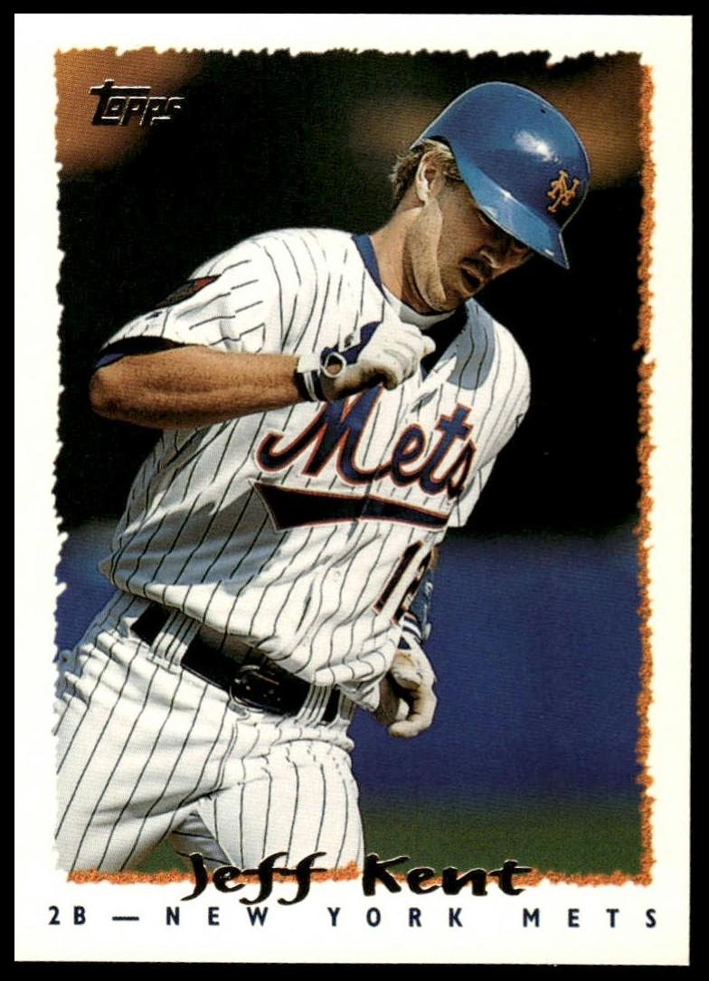 1995 Topps Baseball Jeff Kent #185 PSA 9