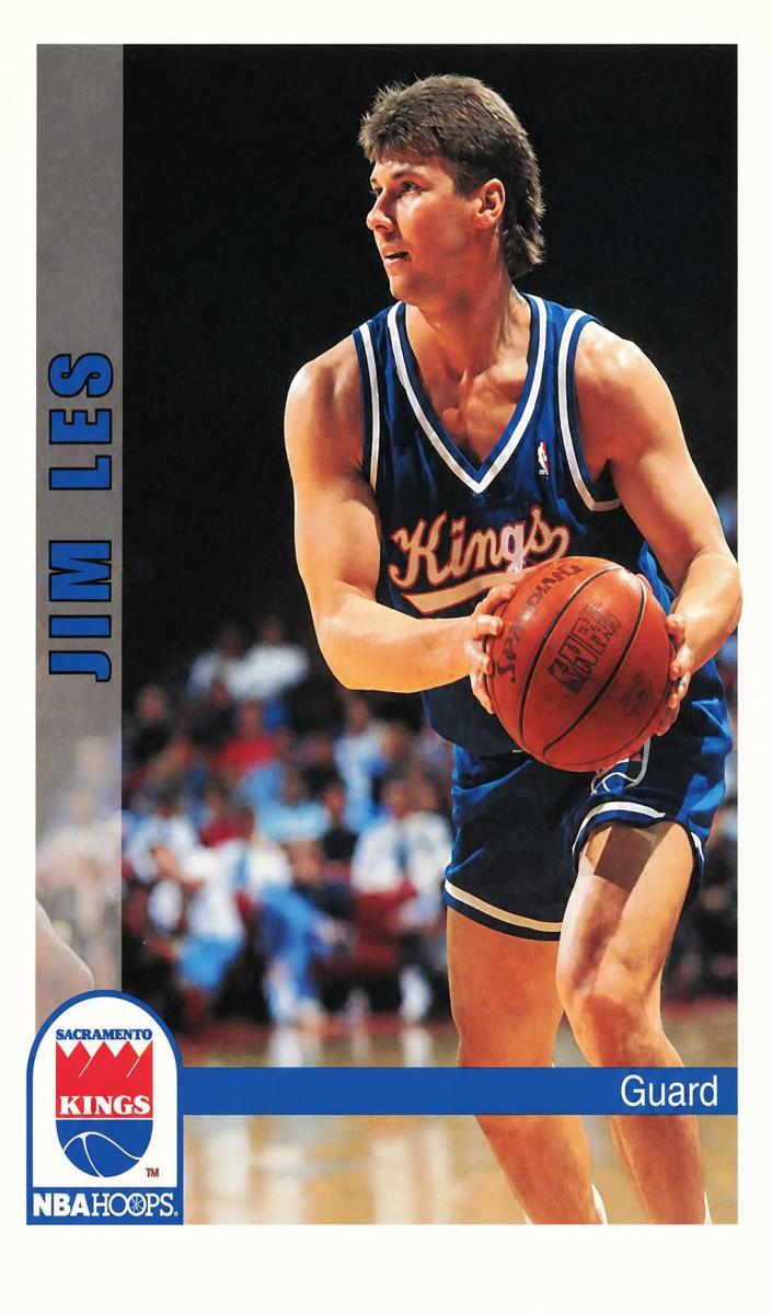 1992 Hoops Basketball Jim Les #462 PSA 9