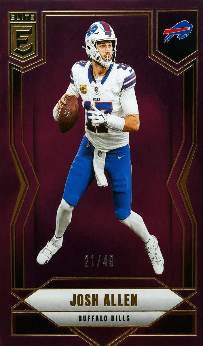 2025 Donruss Elite Football Purple Josh Allen #33 PSA 9