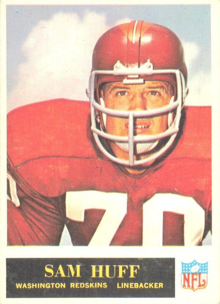 1965 Philadelphia Football Sam Huff #187