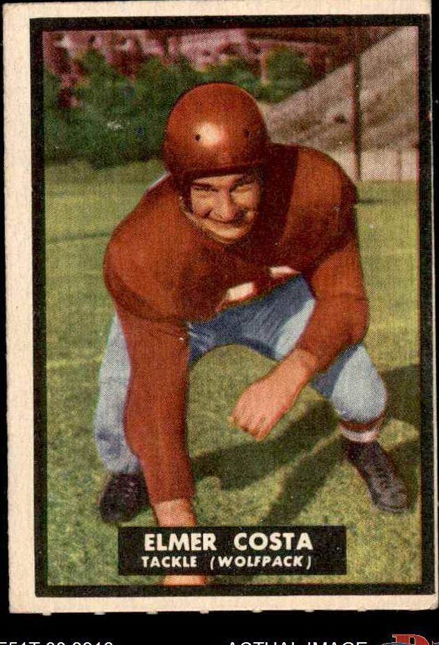 1951 Topps Magic Football Elmer Costa #60