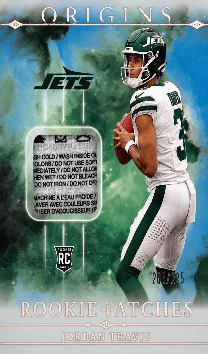 2024 Panini Origins Football Turquoise Jordan Travis #RPT-JTR PSA 6.5