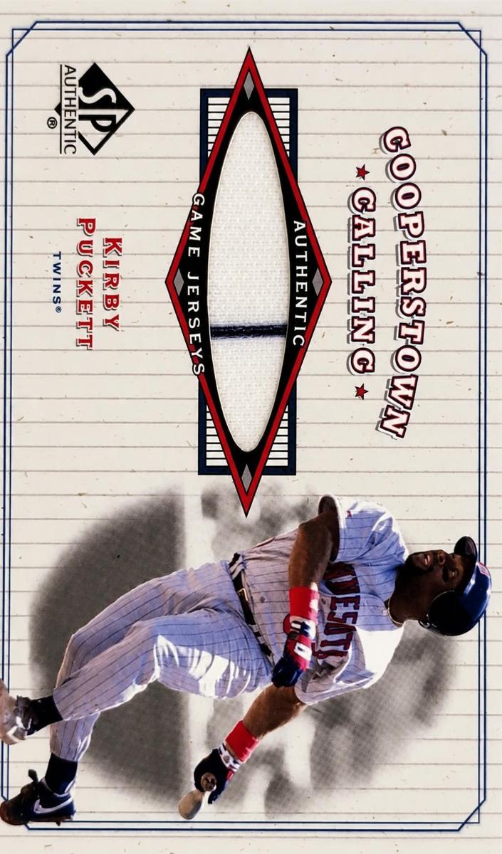 2001 SP Authentic Baseball Kirby Puckett #CC-KP