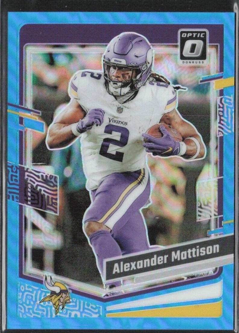 2023 Donruss Optic Football Aqua Alexander Mattison #121