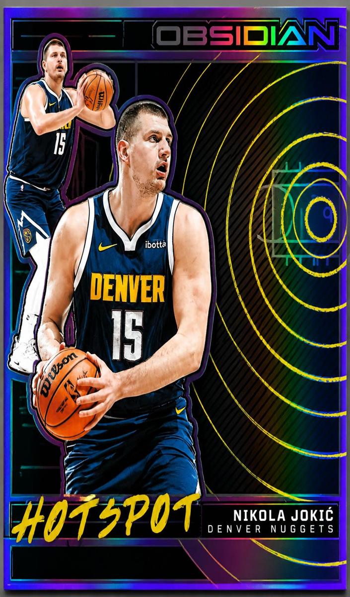 2023 Panini Obsidian Basketball Electric Etch Purple Flood Nikola Jokic #8 PSA 10