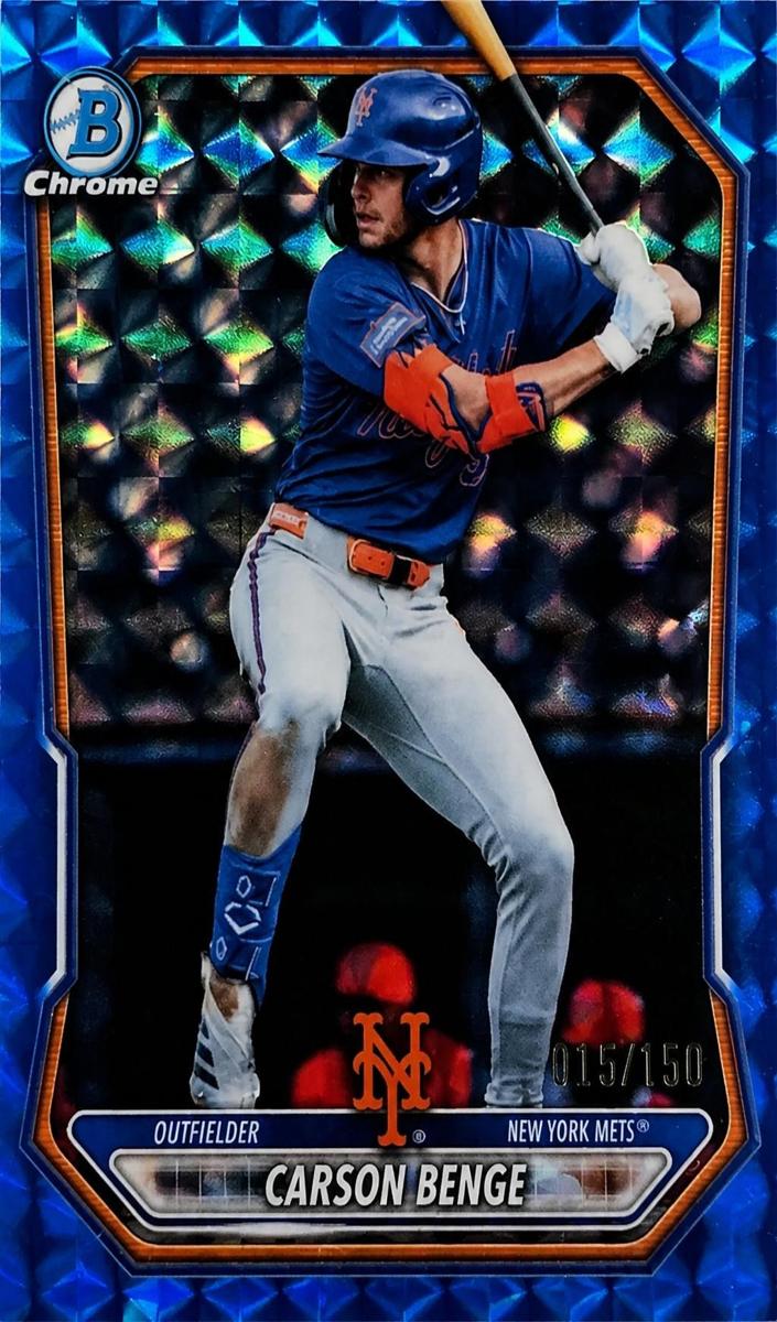 2026 Bowman Baseball Blue Geometric Carson Benge #BCP-111
