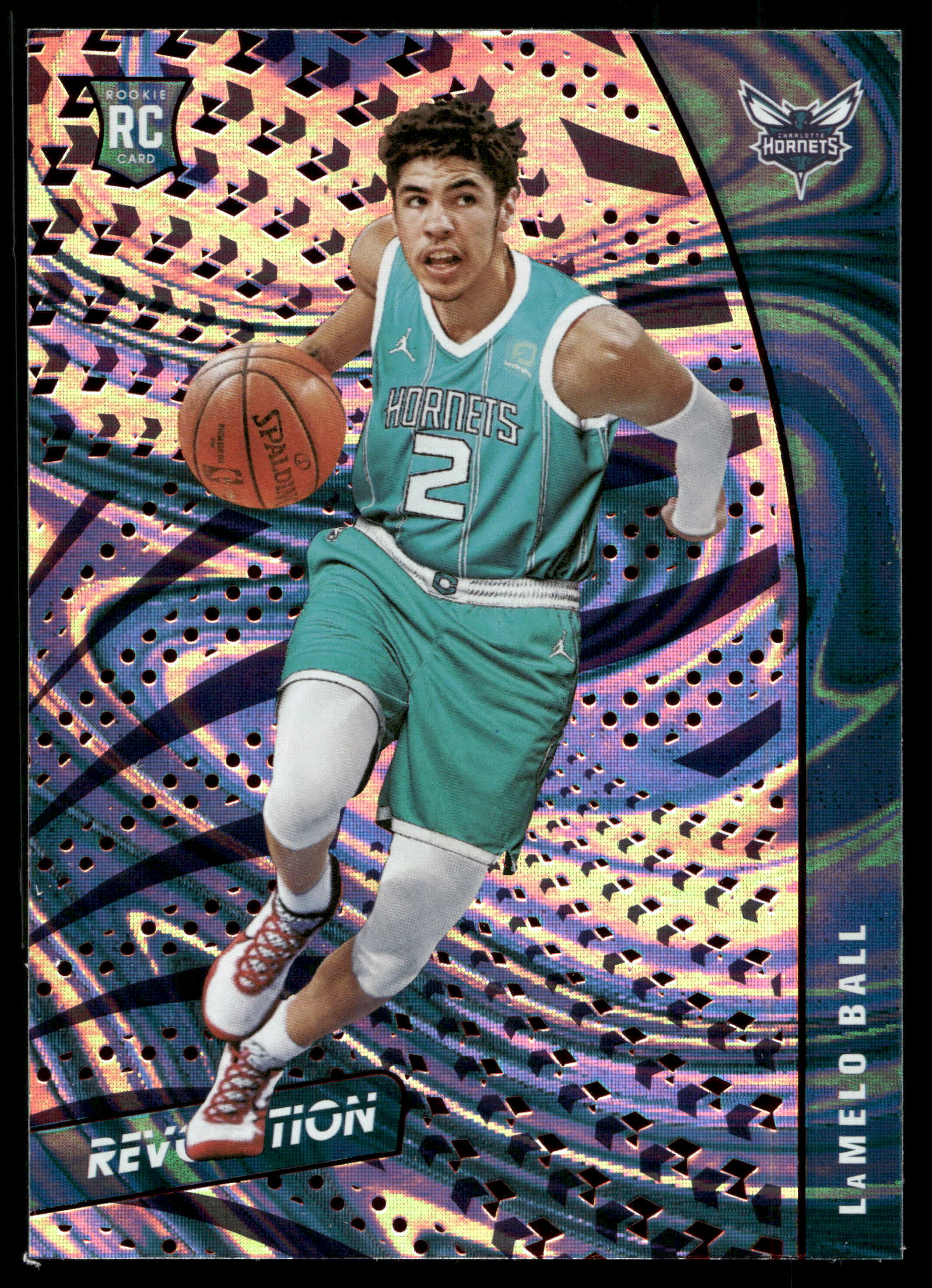 2020 Panini Revolution Basketball Asia Holo Silver LaMelo Ball #140 PSA 9