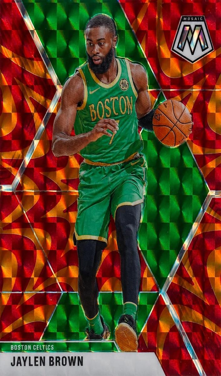 2019 Panini Mosaic Basketball Reactive Orange Jaylen Brown #89
