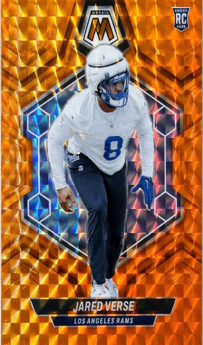 2024 Panini Mosaic Football Orange Jared Verse #319 PSA 9