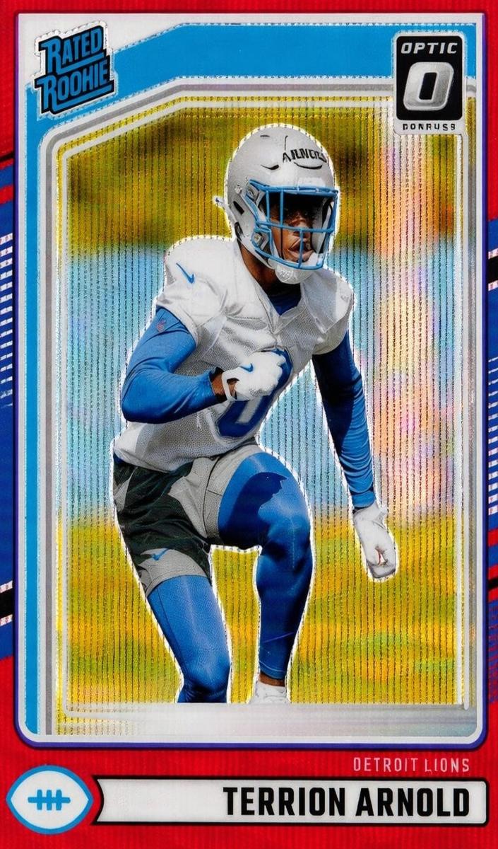 2024 Panini Donruss Football Red Wave Terrion Arnold #371 PSA 9
