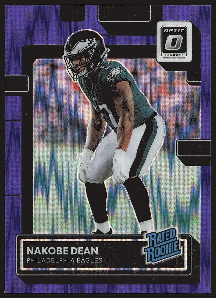 2022 Donruss Optic Football Purple Shock Nakobe Dean #274