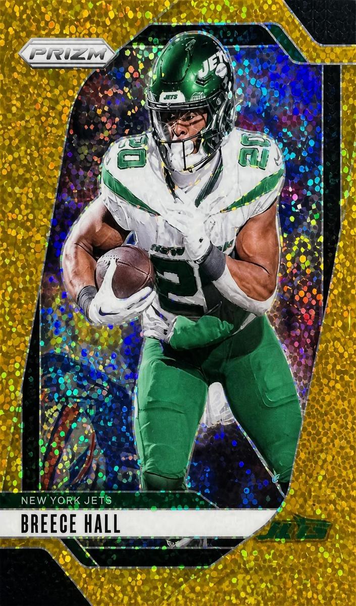 2024 Panini Prizm Football Gold Sparkle Breece Hall #223