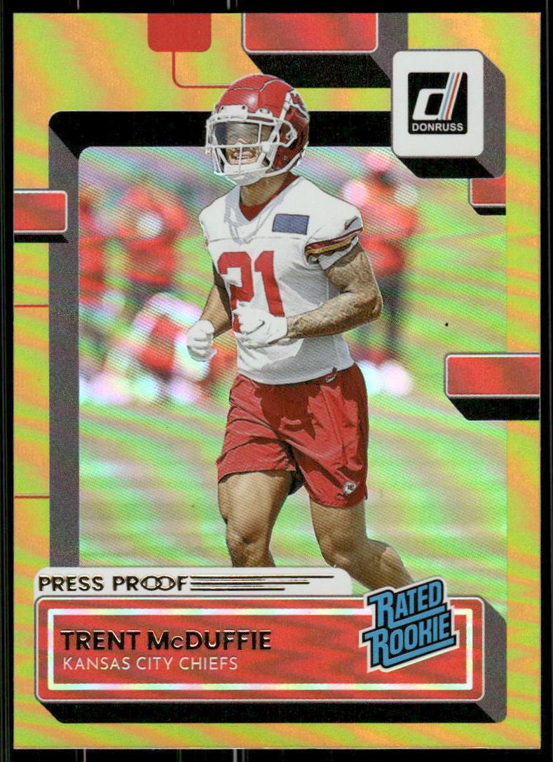 2022 Panini Donruss Football Press Proof Premium Trent McDuffie #355 PSA 9