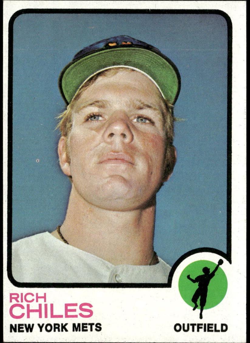 1973 Topps Baseball Rich Chiles #617 PSA 8
