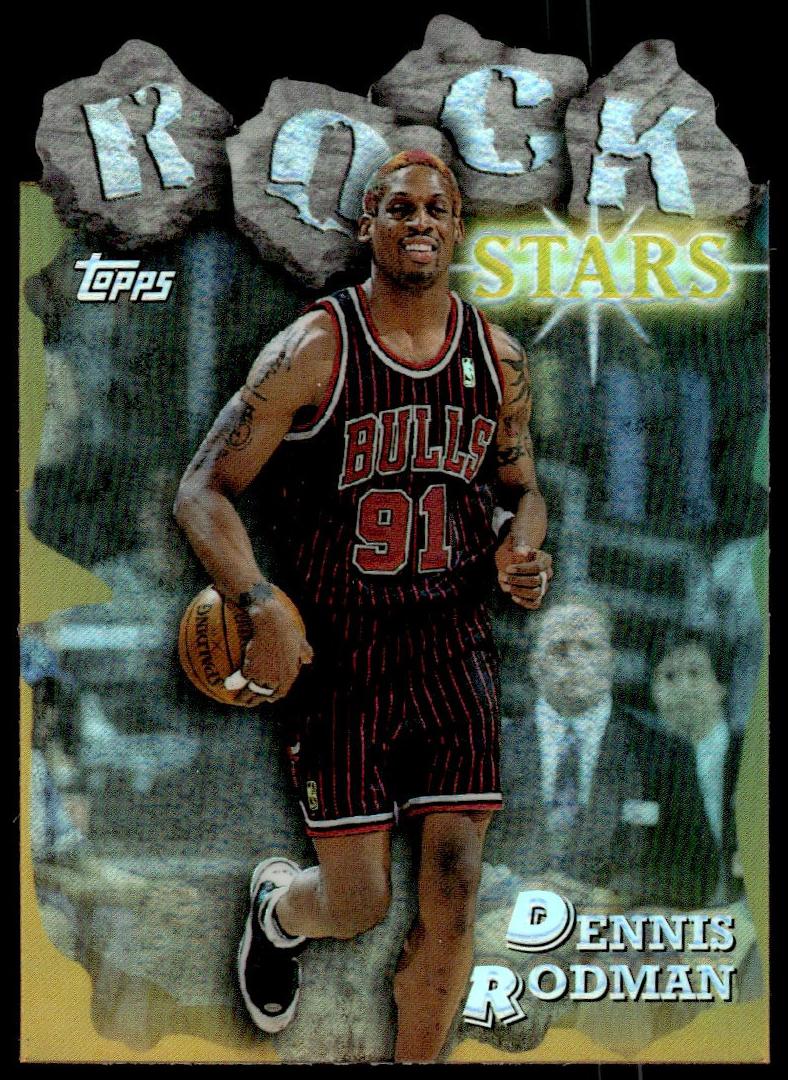 1997 Topps Basketball Refractor Dennis Rodman #RS5