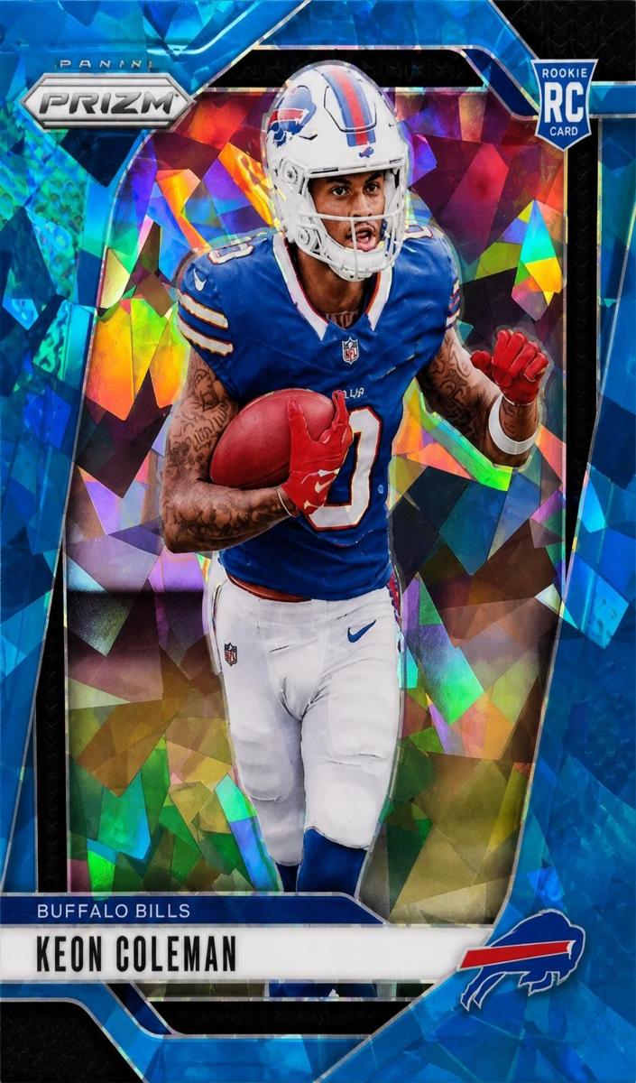 2024 Panini Prizm Football Blue Ice Keon Coleman #362