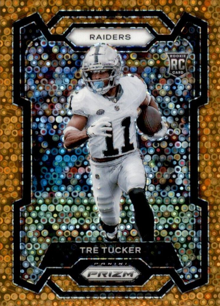 2023 Panini Prizm Football Disco Tre Tucker #362 PSA 9