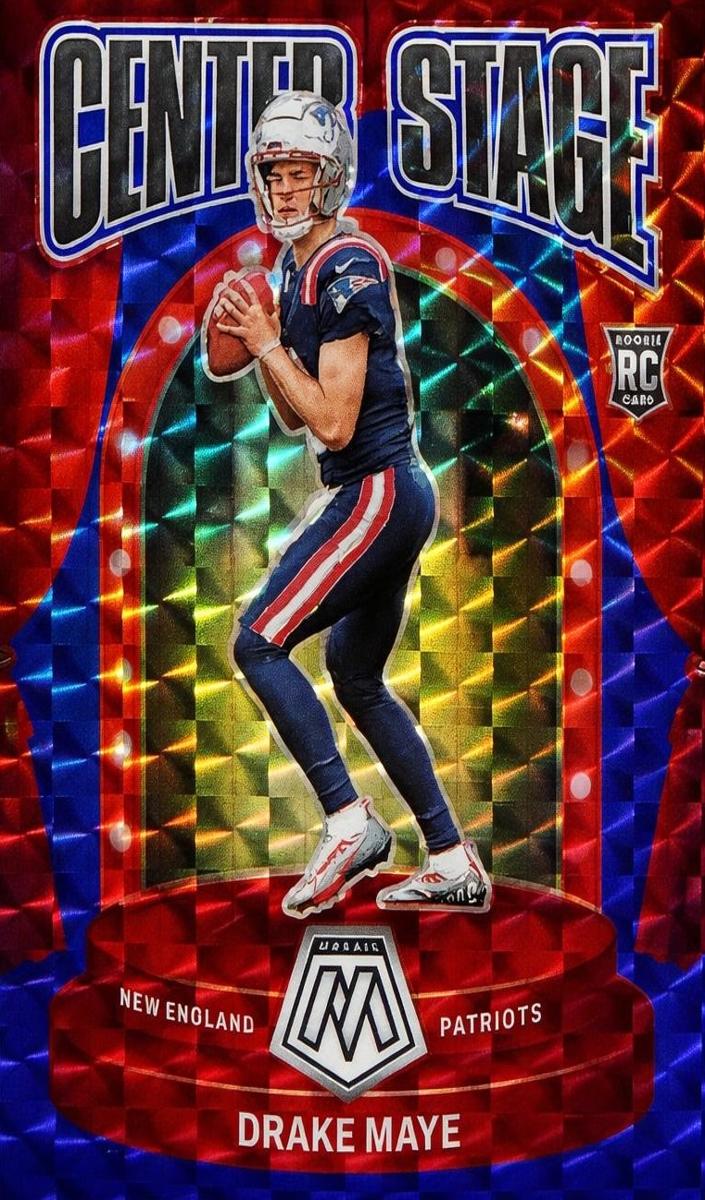 2024 Panini Mosaic Football Mosaic Blue Drake Maye #11