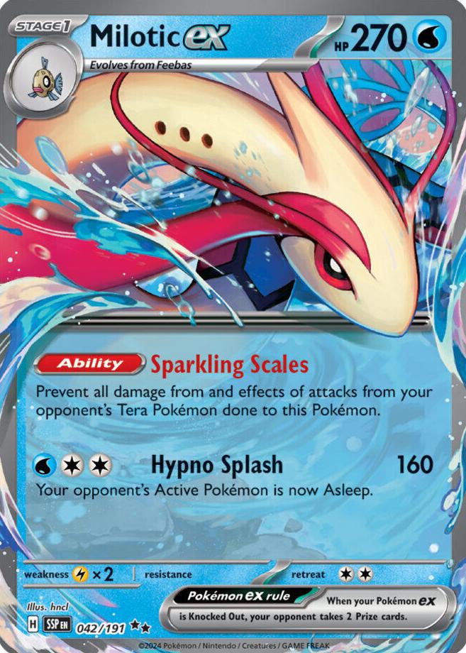 2024 Pokemon Scarlet & Violet Surging Sparks Milotic #42 PSA 8.5